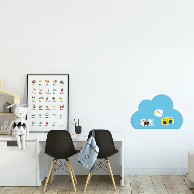 Flanellograftavle sky blå L60 x B40 cm 