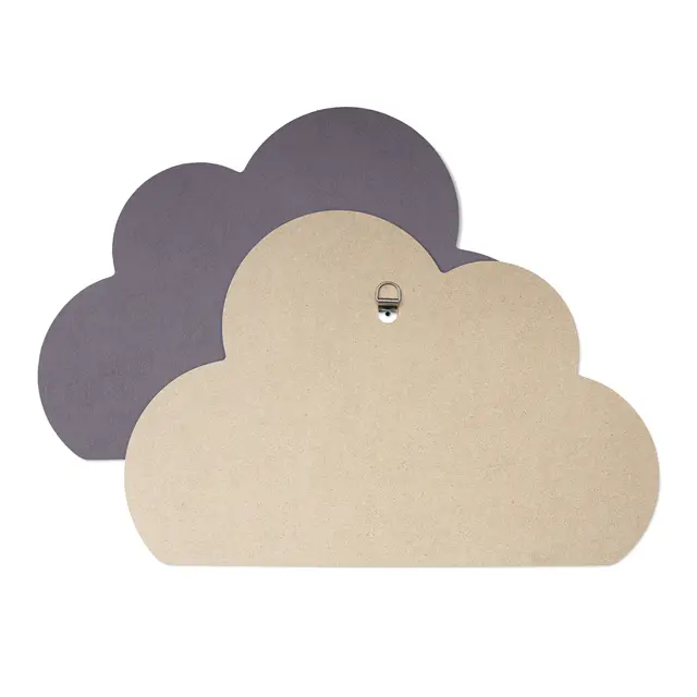 Flanellograftavle sky grå L60 x B40 cm 