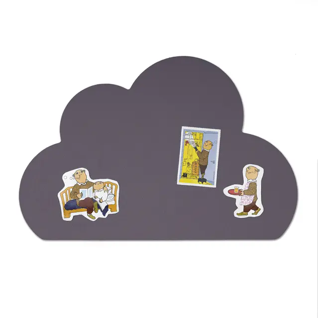 Flanellograftavle sky grå L60 x B40 cm 