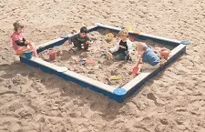 Sandkasse firkantet L270 x B270 cm