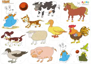 Flanohistorie Ludde og alle dyrene