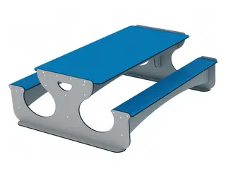 Bord med benk L160 x B150 x H59 cm