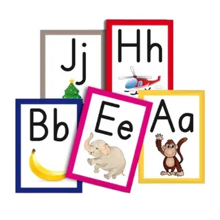 Bokstavplansjer L15 x B21 cm, 48 stk