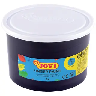 Fingermaling på boks sort 500 ml