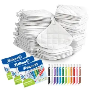 Grytelappsett 60 stk, 60 tusjer