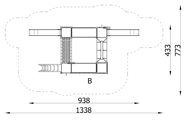 Queco sett 40 L938 x B433 x H408 cm 