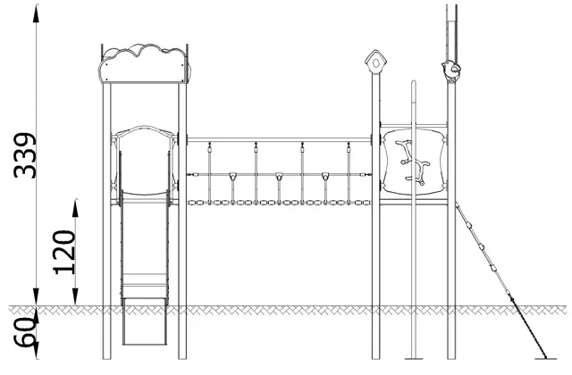 Queco sett 43 L469 x B320 x H339 cm 