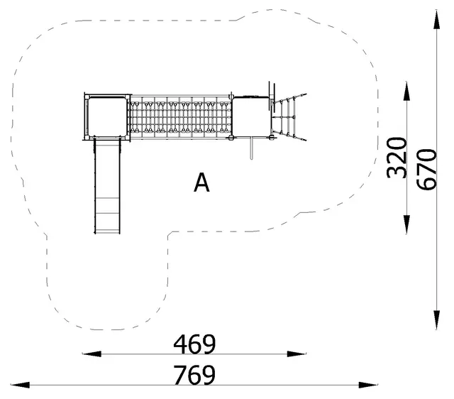 Queco sett 43 L469 x B320 x H339 cm 