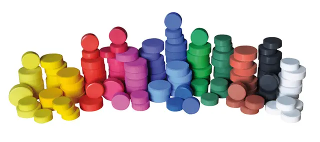 Fargeblokker senior storpakke Ø57 mm, 120 stk 