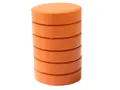 Fargeblokker XL oransje Ø55 mm, 6 stk