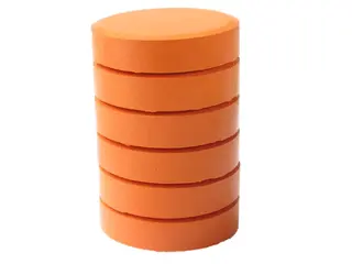 Fargeblokker XL oransje Ø55 mm, 6 stk