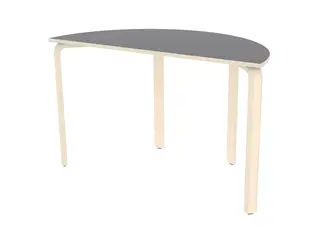 Alba laminatbord halvrundt B120 x D60 cm