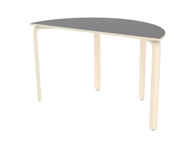 Alba laminatbord halvrundt blå F7851 B120 x D60 x H43 cm 