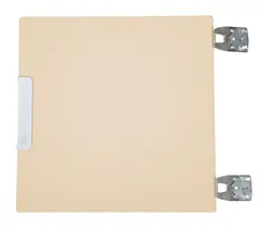 Quadro liten d&#248;r til skillevegg beige B37 x H37 cm, 90&#176; softclose