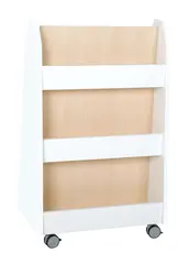 Quadro bokreol tosidig hvit B90 x D38 x H98 cm