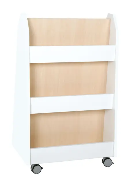 Quadro bokreol tosidig hvit B90 x D38 x H98 cm 