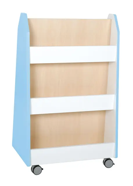 Quadro bokreol tosidig lys blå B90 x D38 x H98 cm 