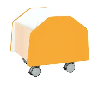 Quadro bokkasse liten oransje B36 x D38 x H36 cm