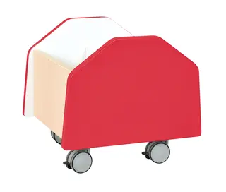 Quadro bokkasse liten rød B36 x D38 x H36 cm