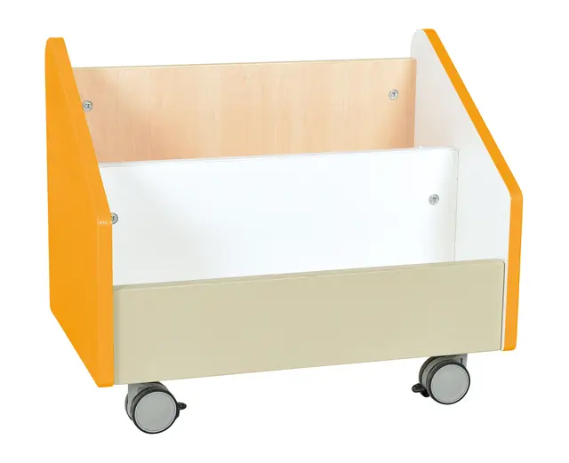 Quadro bokkasse stor oransje B55 x D35 x H46 cm 