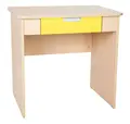 Flexi skrivebord bred skuff gul B80 x D60 x H76 cm