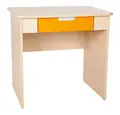 Flexi skrivebord bred skuff oransje B80 x D60 x H76 cm
