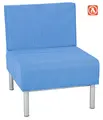 Relax 2 sofa enkel lys blå B62 x D70 x H80 cm