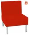 Relax 2 sofa enkel mørk rød B62 x D70 x H80 cm