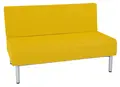 Relax 1 sofa dobbel sennepsgul B123 x D70 x H80 cm