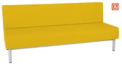 Relax 2 sofa trippel sennepsgul B145 x D70 x H80 cm