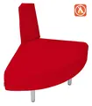 Relax 2 utvendig sofa mørk rød B70 x D70 x H80 cm