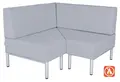 Relax 2 innvendig sofa lys grå B110 x D110 x H80 cm