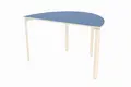 Alba akustikkbord halv oval bl&#229; B120 x D80 x H58 cm