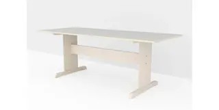 Linoleumsbord med T-fot H72 cm