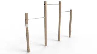 Core pull up bars L367 x B13 x H270  cm