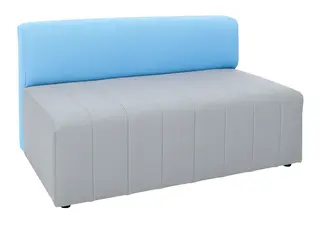 Mood Plus sofa med rygg grå/blå B120 x D72 x H72 cm