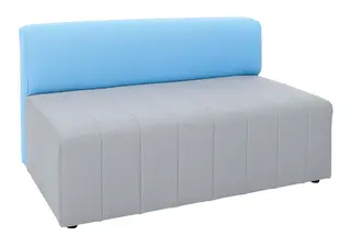 Mood Plus sofa med rygg grå/blå B120 x D72 x H72 cm