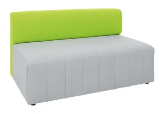 Mood Plus sofa med rygg grå/grønn B120 x D72 x H72 cm