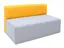 Mood Plus sofa med rygg gr&#229;/gul B120 x D72 x H72 cm
