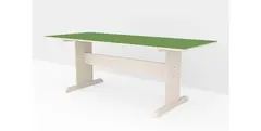 Linoleumsbord med T-fot L200 x B90 cm Grønn 3247