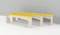 Sittebenk gul B30 x H45 cm