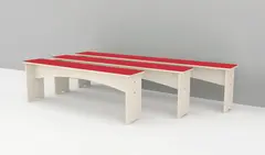 Sittebenk rød B30 x H45 cm