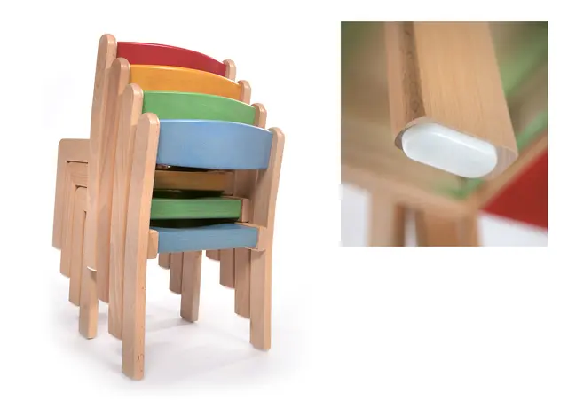 Marius stablebar stol bøk H30 cm 