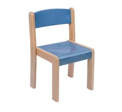 Marius stablebar stol blå H30 cm