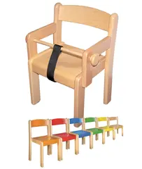 Marius stol med armlener og b&#248;yle b&#248;k H30 cm