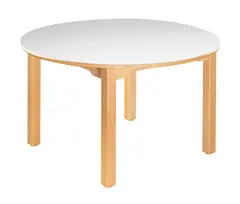 Marius laminatbord rundt hvit Ø100 x H64 cm
