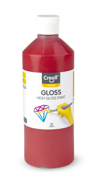 Creall gloss maling rød 500 ml 