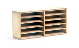 Kartongreol A4 B75 x D23 x H35 cm 