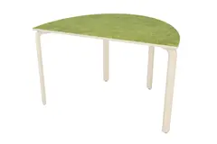 Alba akustikkbord halv oval gr&#248;nn B120 x D80 x H43 cm