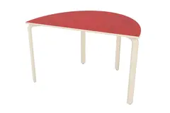 Alba akustikkbord halv oval r&#248;d B120 x D80 x H52 cm